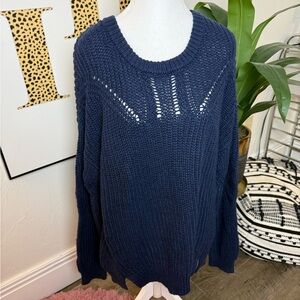 Caslon NWOT Women's Navy Sweater